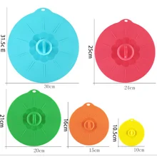 5 упаковок силиконовые чаши многоразовые крышки всасывания уплотнения крышки Анти-пыль герметичное уплотнение Кружка Крышка термостойкие микроволновые продукты крышка