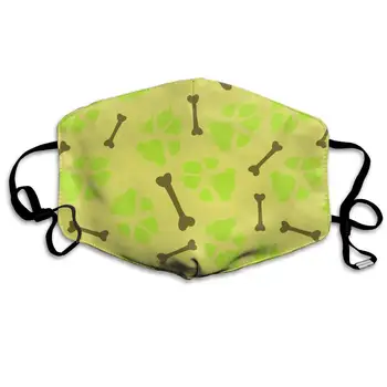 

Colorful Dog Or Cat Footprint Washable Reusable Mask, Cotton Anti Dust Half Face Mouth Mask For Kids Teens Men Women With