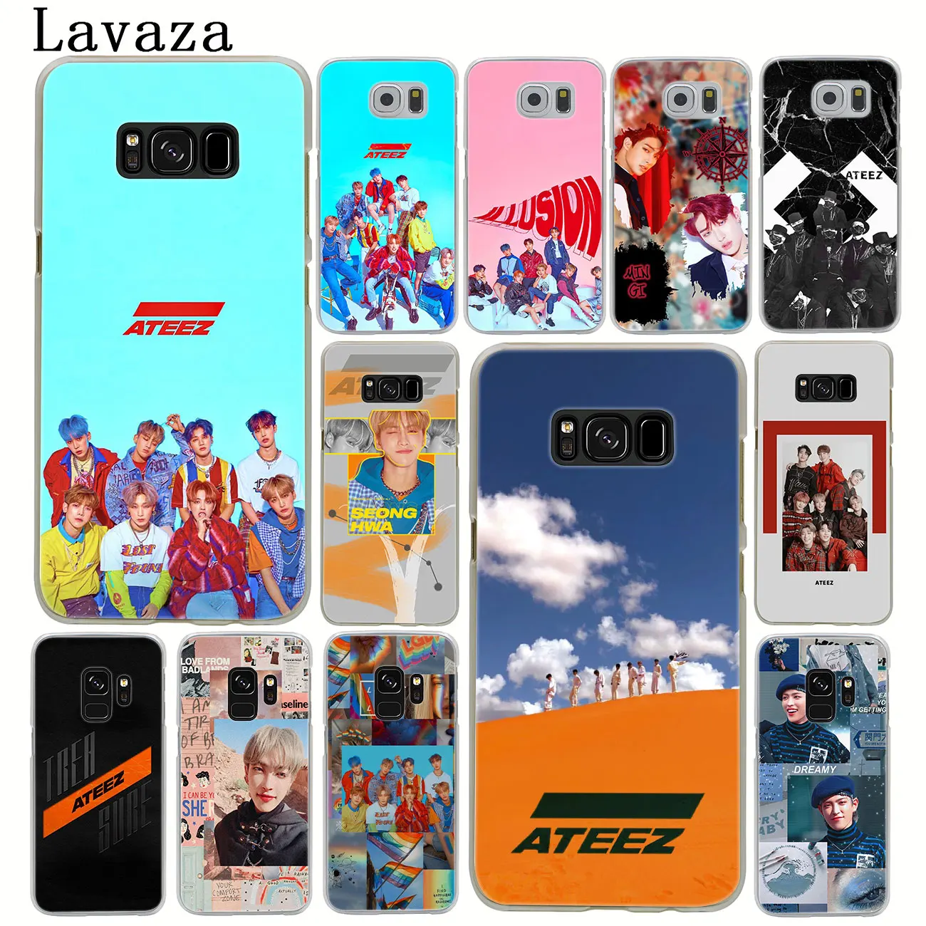 Жесткий чехол для телефона с логотипом KPOP ATEEZ samsung Galaxy S10 E S8 + S9 Plus S6 S7 Edge S10E |
