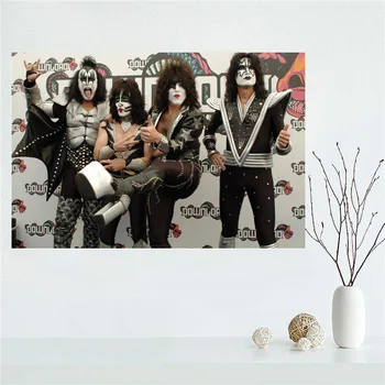 

Hot Sale Custom Kiss Band Poster Home Decoration Fashion Canvas Material Wall Poster Custom Poster