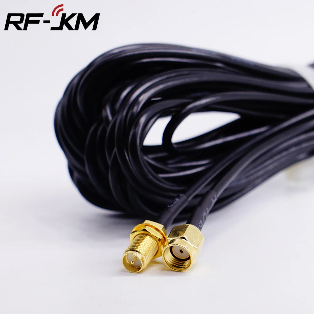 RP SMA Male to RP SMA Female connector RF 2.4G WIFI RG174 cable