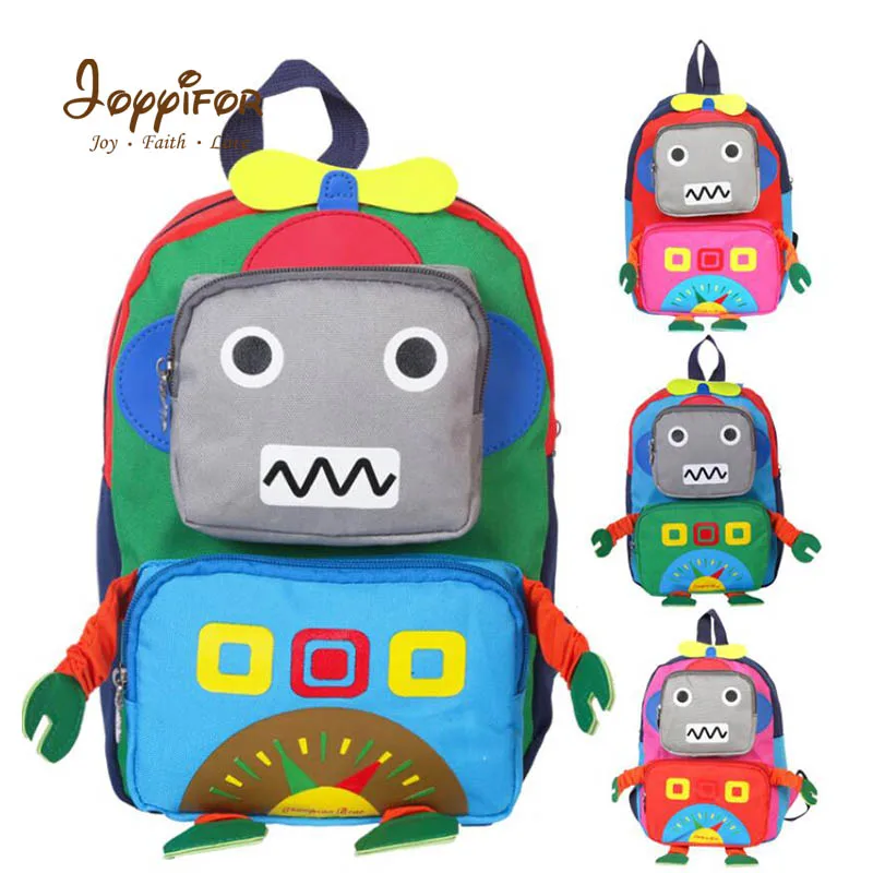 

2019 Cute 3D Robot Children Baby Backpacks Brand Design Girls Boys Backpack Toddler Kids School Bags Kindergarten Cartoon Bag