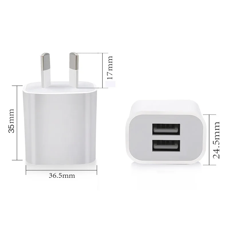 Белое универсальное настенное зарядное устройство USB адаптер австралийский