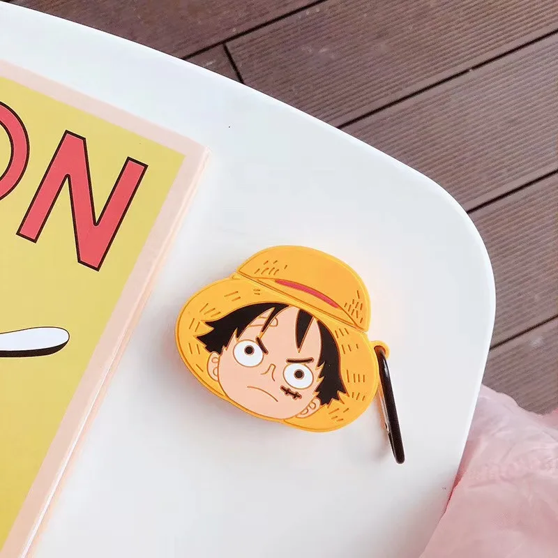 Аниме one piece Луффи Чоппер Мультфильм защитный чехол 3D Беспроводная Bluetooth гарнитура силиконовый Anmei чехол для противоударный