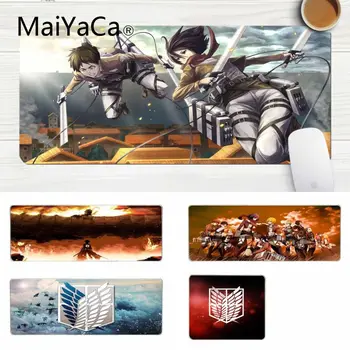 

MaiYaCa Cool New Attack on Titan gamer play mats Mousepad Laptop Gaming Lockedge Mice Mousepad Gaming Mouse Pad