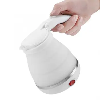 

Safe Electric Kettle for Travel 110~250V AU Plug Silicone Foldable Portable
