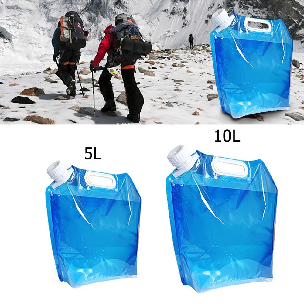 5L/10L PVC Camping Faltbare Trinkwasser Lagerung Flasche Faltbare Tasche Container Träger Für Kalt/eis Wasser Outdoor Sport_voghion.com