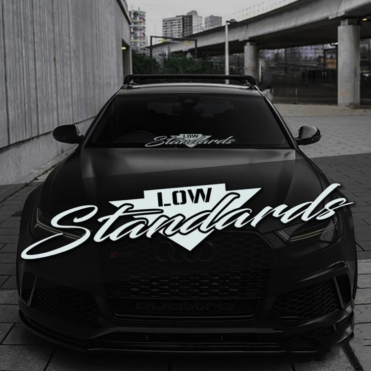 Car Stickers and Decals Front Windshield Window Sticker Waterproof for  Japanese Modified Car Low Standards Hella Flush - AliExpress