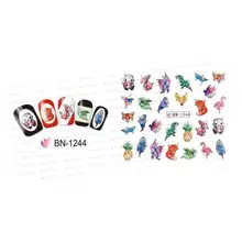  Nail Sticker Water Transfer Letters Pattern Durable Nail Art Paper-made Sticker For Festival 