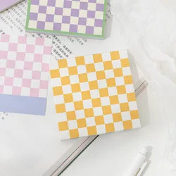 Notes à carreaux couleur bonbon, Simple à frapper, damier, décoration de compte à main, mémo, papier, fournitures de bureau 