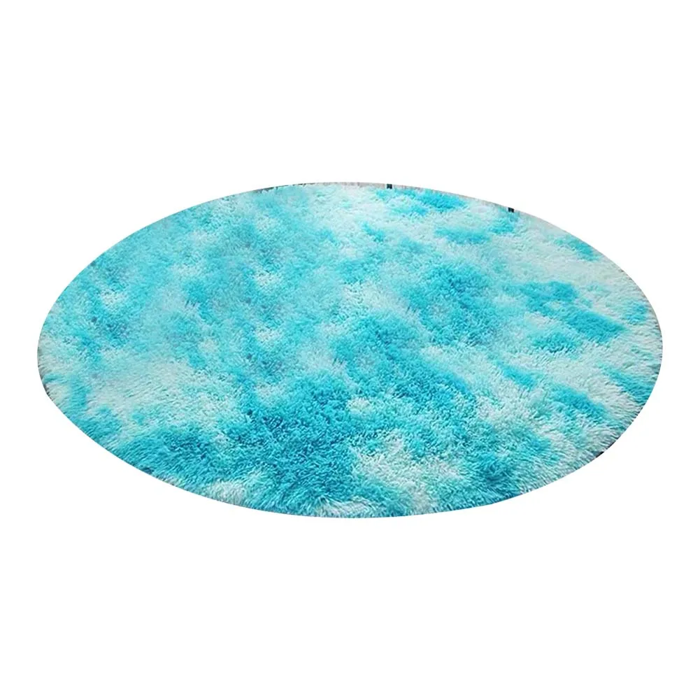 Пестрый галстук-краситель градиент ковер журнальный столик для гостиной коврик длинные волосы круглый полный спальня одеяло MYDING
