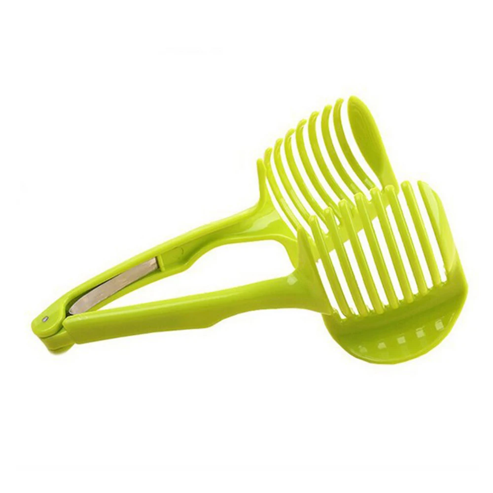 Plastic Potato Slicer Tomato Cutter Tool Shredders Lemon Cutting Holder Cooking Tools Kitchen Accessories 4