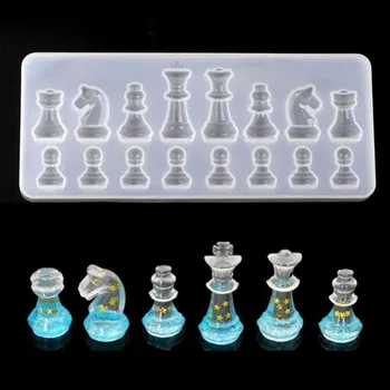 

Silicone Mold For Resin International Chess Shape Silicone Uv Resin Diy Clay Epoxy Resin Pendant Molds For Jewelry