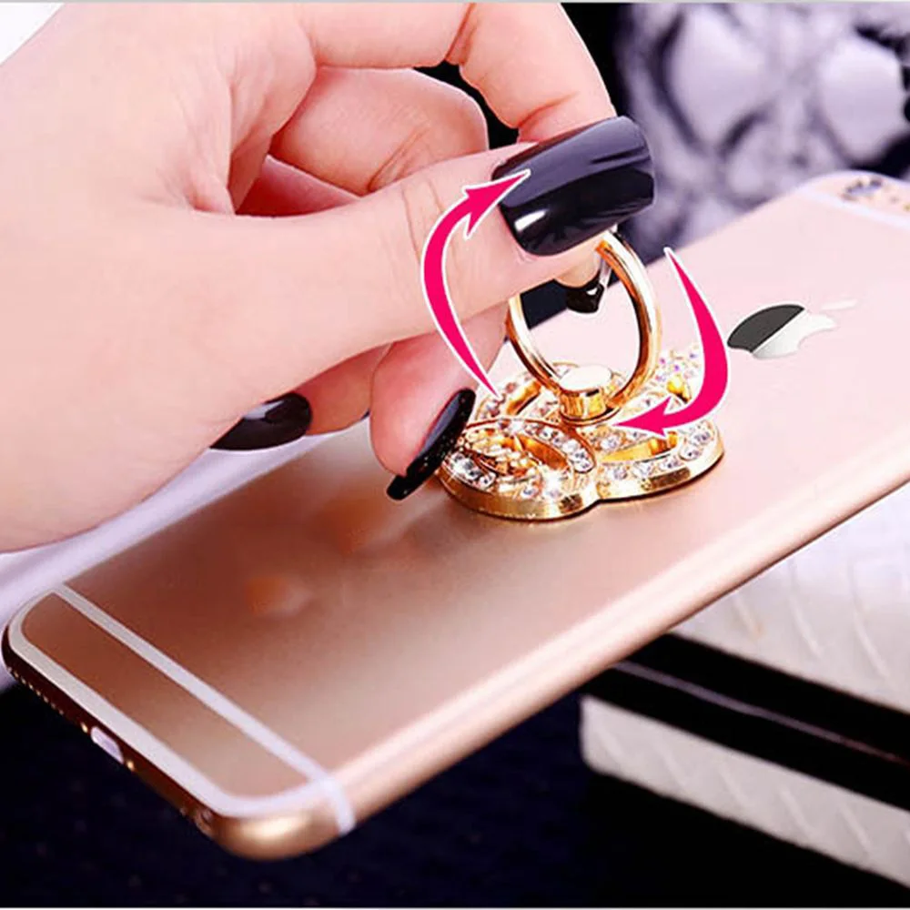 360 градусов кольцо на палец металлическая планка держатель для iPhone XS Huawei Samsung