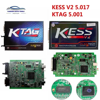 

KESS V2 5.017 ECU Programmer Scanner Master Version No Tokens Limited KTAG V1.89 Hardware V5.001 100% J-Tag Compatible K-TAG