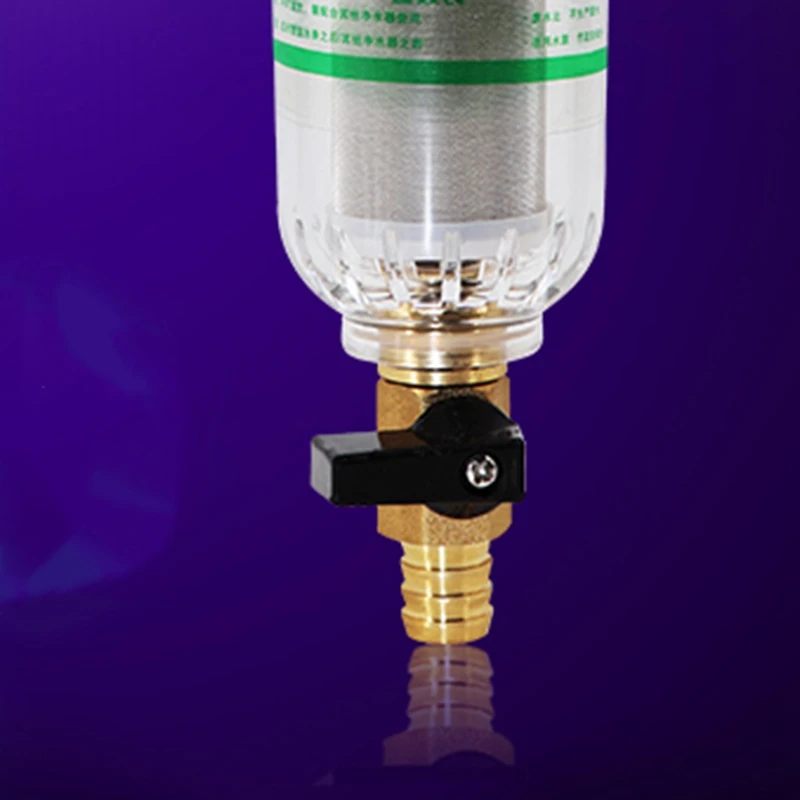 

Water Pre Filter System 2/5 Inch&1 Inch Brass Mesh Prefilter Purifier W/ Reducer Adapter&Gauge