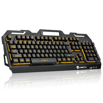 

The Way the Wolf Metal Membrane keyboard USB Cable Illuminant Keyboard Game Office Universal Keyboard Hot Sales Keyboard
