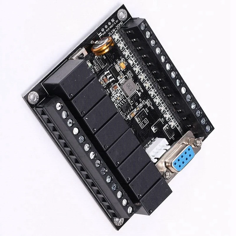 PLC FX1N-20MR& рельса Тип Корпус& PLC Дисплей релейный модуль задержки пуска модуль 10-28V