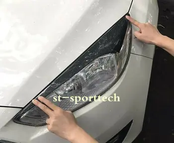 

ForFord Focus RS ST 2016-2018 Real carbon fiber Headlight Eyebrows Eyelids Trim 2PCS
