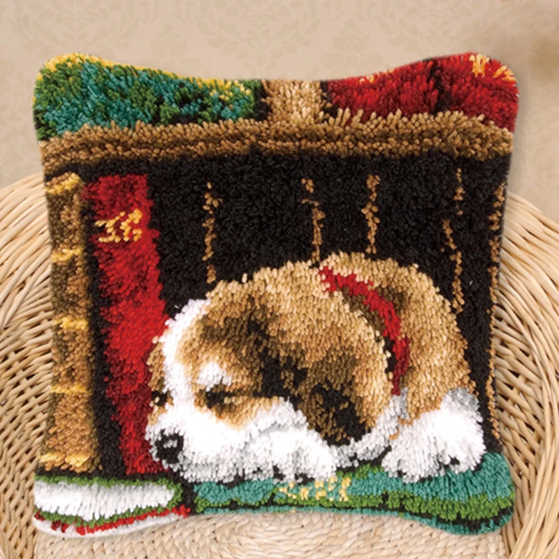 Diy Dogs Series Latch Hook Rug Kits Animal 3d Segment Embroidery