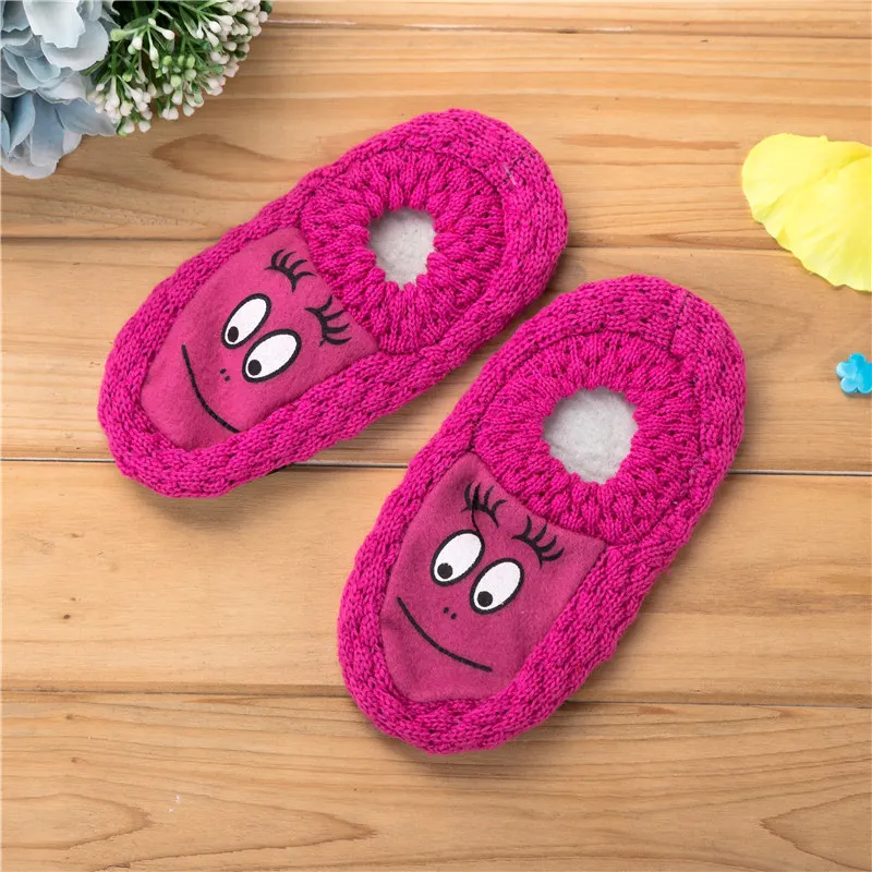 Children socks Acrylic knit floor socking non-slip glue indoor shoes smiley big eyes early education villain sweat sox gloves