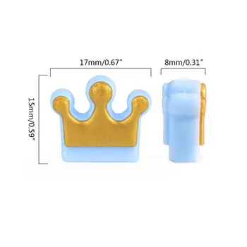 

20 Pcs/pack Mini Silicone Beads Cute Crown Shape for DIY Baby Teether Pendant