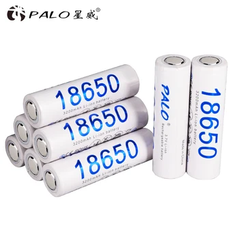 

PALO rechargeable battery 18650 li-ion Original 3200mah 18650 battery Lithium batteries for Panasonic digital cameras Flashlight