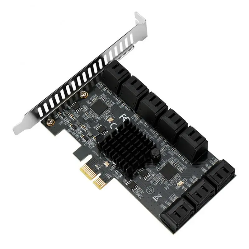 Карта расширения для контроллера SATA PCIE 16 портов 6 ГБ 3 0 PCIe | Компьютеры и офис