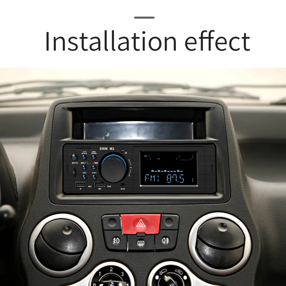 SWM M2 классическое Bluetooth винтажное автомобильное радио MP3 плеер стерео USB AUX классическое автомобильное стерео аудио мобильное зарядное устройство