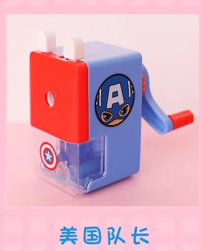 01 Captain America Точилка для карандашей, точильный круг для школы, электрическая компания, карандаш, механические милые вещи, электрический шлифовальный круг - Цвет: 01 Captain America