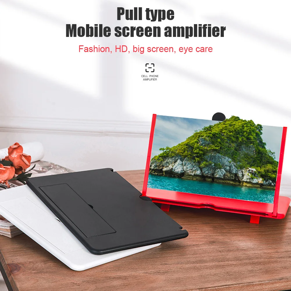

Mobile Phone Screen 3D Magnifier Screen Enlarge 3-4 Times High Definition Amplifier Foldable AS99