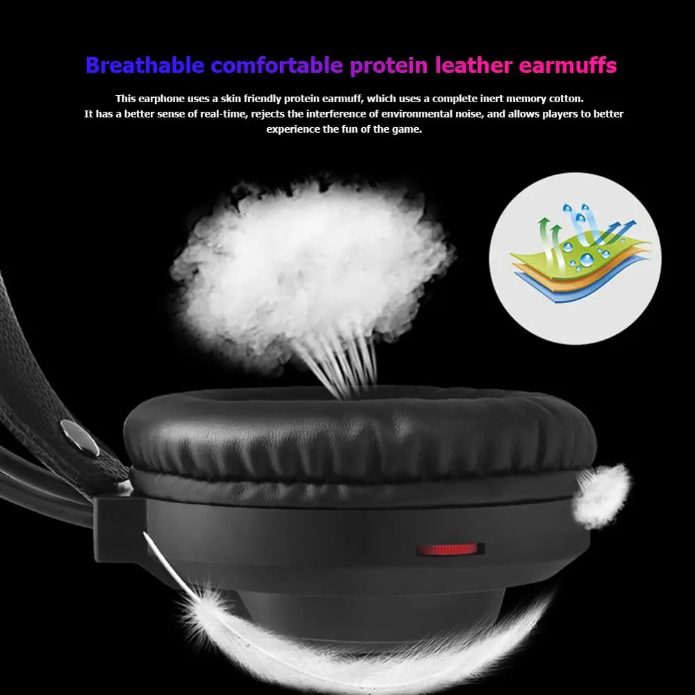 2020 new K1 RGB 7 1 Sound USB Wired Headset Over Ear Gaming Headphone w Microphone Professional Gaming Headphone
