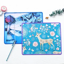 Коврик для мыши с принтом из мультфильма, милая Животные серии коврик канцелярских товаров кошка/оленя/Дельфин/утка офисный Органайзер Настольные принадлежности, школьные принадлежности