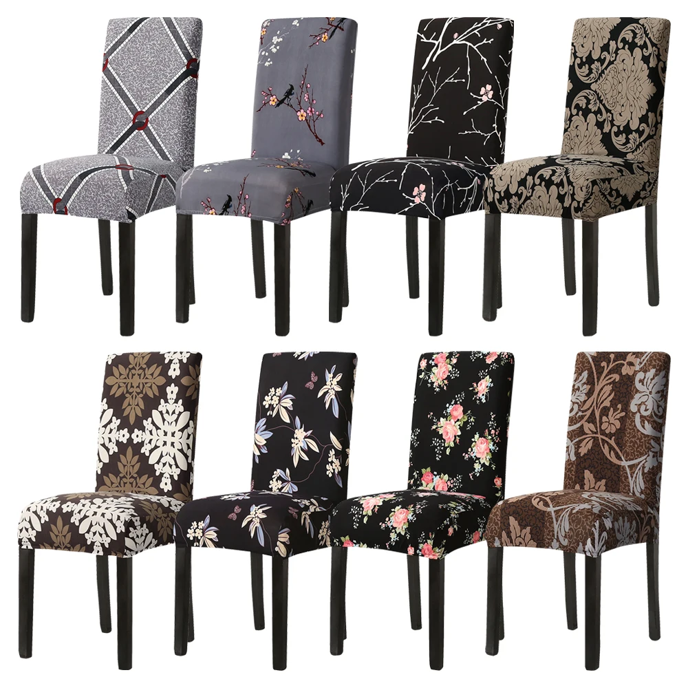 

Junejour | Elastic Dining Chair Cover Stretch Slipcovers Protector Anti-Dust Home Furniture Decor for Holiday Banquet, Party