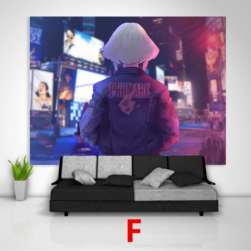 F Promare Lio Fotia гобелен искусство настенный диван стол кровать Чехол домашний декор в общежитии подарок - Цвет: F