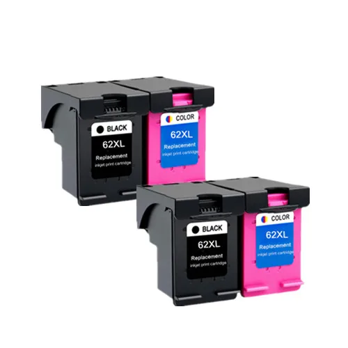 2Black 2Color 2PK совместимый для 62XL переработанного чернильного картриджа для hp62 62 5640 5660 7640 5540 5544 5545 5546 5548 Officejet 5740 5741 5742 5743 5744 - Цвет: 2Black 2Color