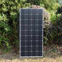 Solar Panel Panneau solaire 150W 18V, Module léger, cellule d'alimentation PV pour batterie 12v, bateau, caravane, connecté au réseau, Applications hors réseau 5