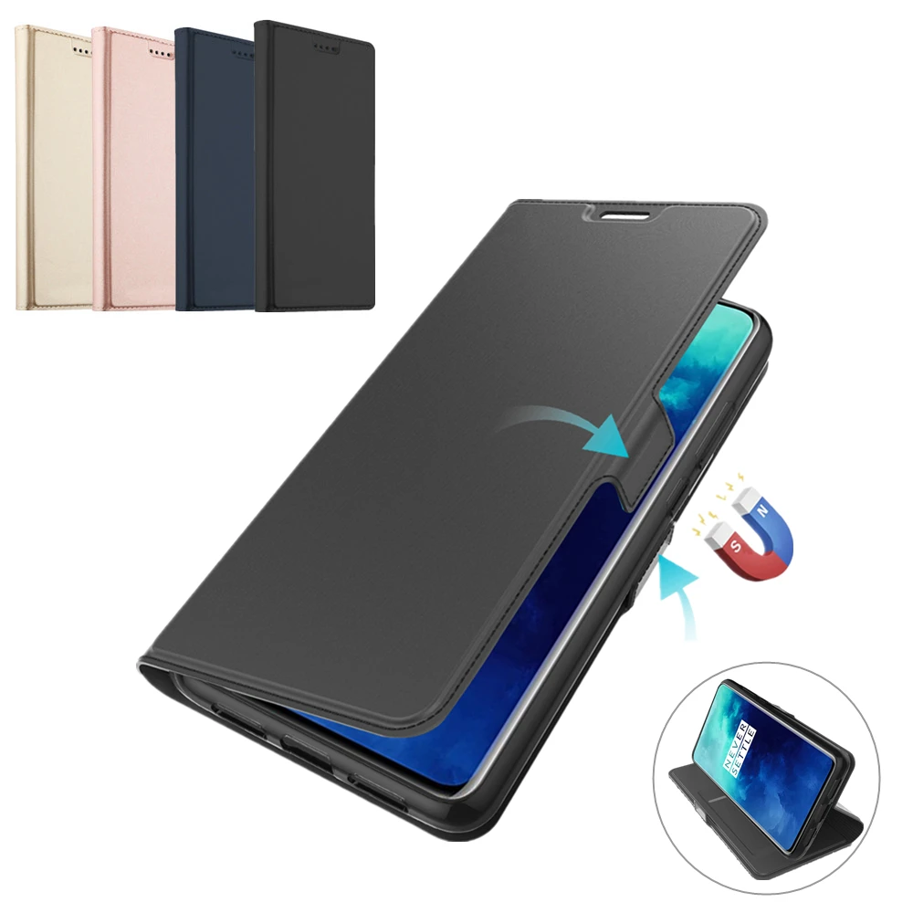 Чехол для OnePlus 8 7T Pro роскошный кожаный чехол с откидной подставкой ударопрочный