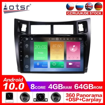 

Android 10.0 GPS Navigation Radio DVD Player for Toyota Yaris 2008-2011 Video Player Stereo Headuint free Built in Carplay dsp