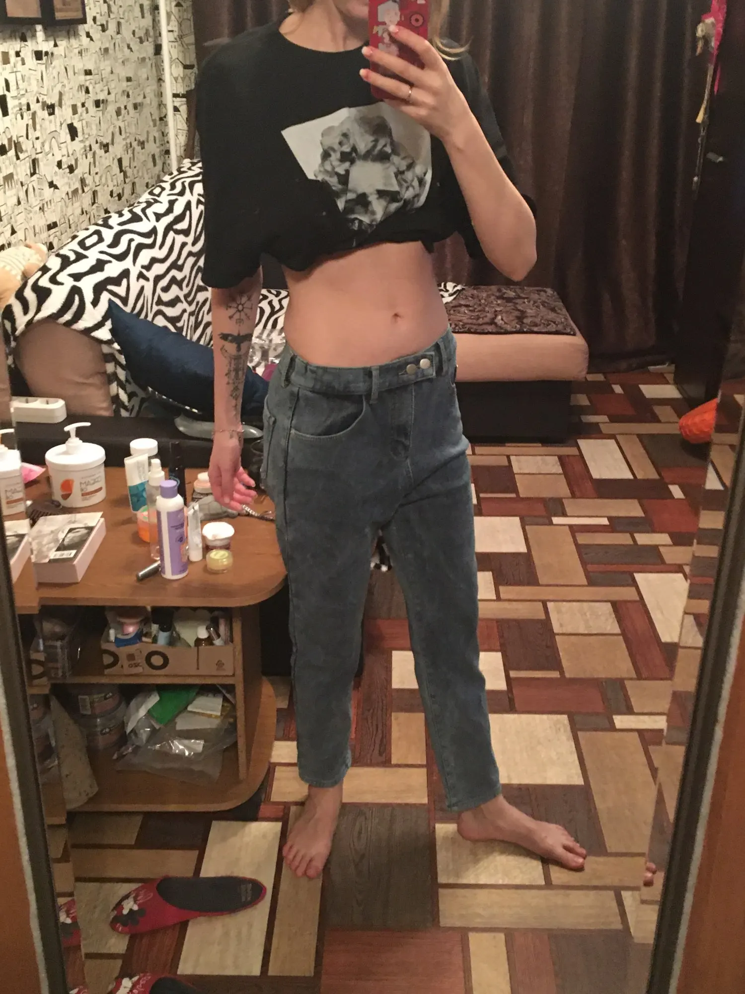 Winter Girls Jeans Women Soft High Waist Women'S Trousers Denim Loose Streetwear Woman Pants Femme Pantalon Mujer Thick Velvet