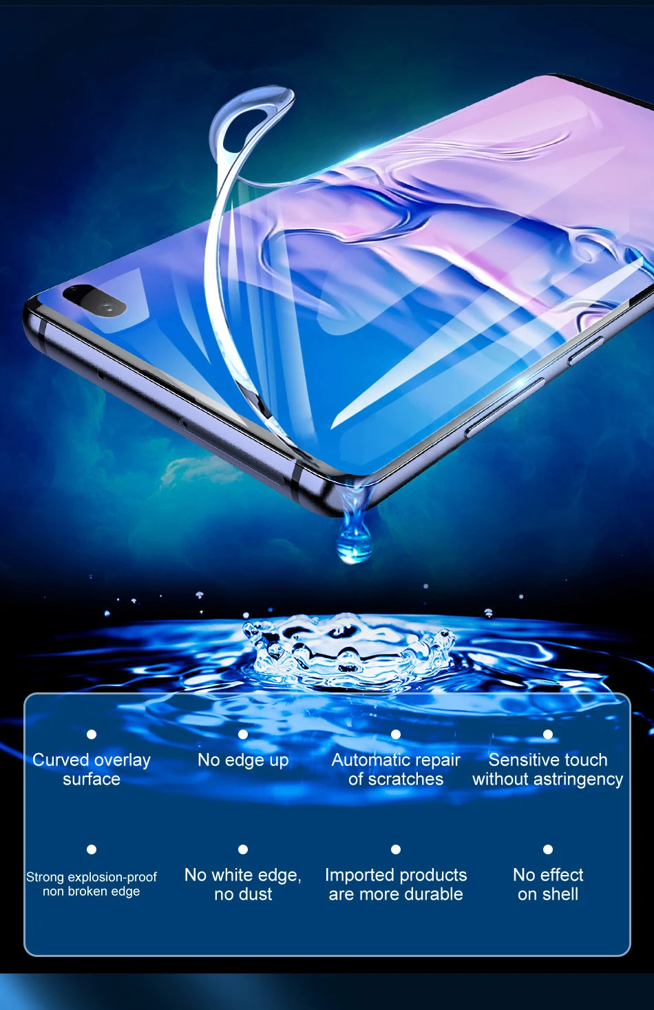 99999D Hydrogel Film For Samsung Galaxy M51 M31S M31 M30 M21 M20 M10 S22 Ultra S21 FE S20 Plus A72 A71 A70 A53 A52 A51 A50 A12 best phone screen protector