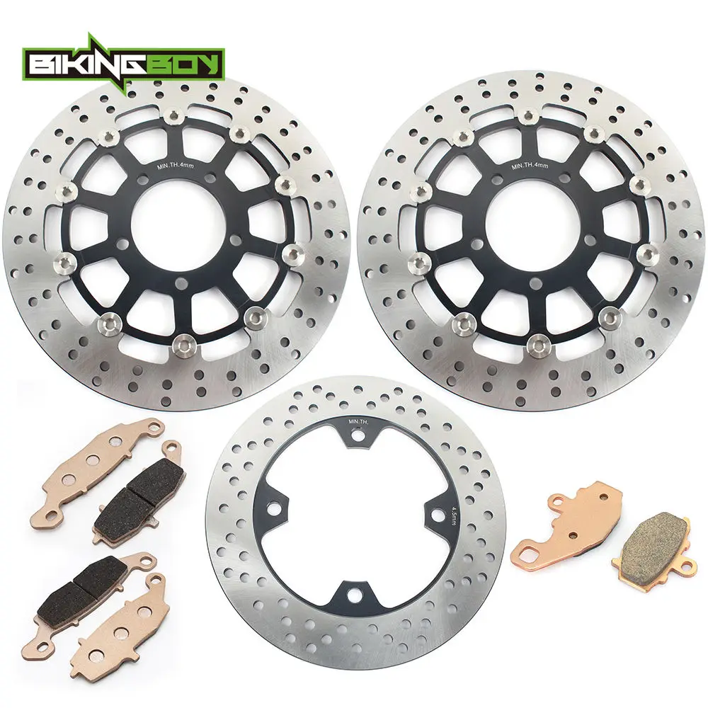 BIKINGBOY ER-6F ER6F ниндзя 650R 650 R ER-6N ER6N 06 07 08 09, 10, 11, 12, 13, 14, спереди и сзади тормозные диски роторов+ колодки полный набор