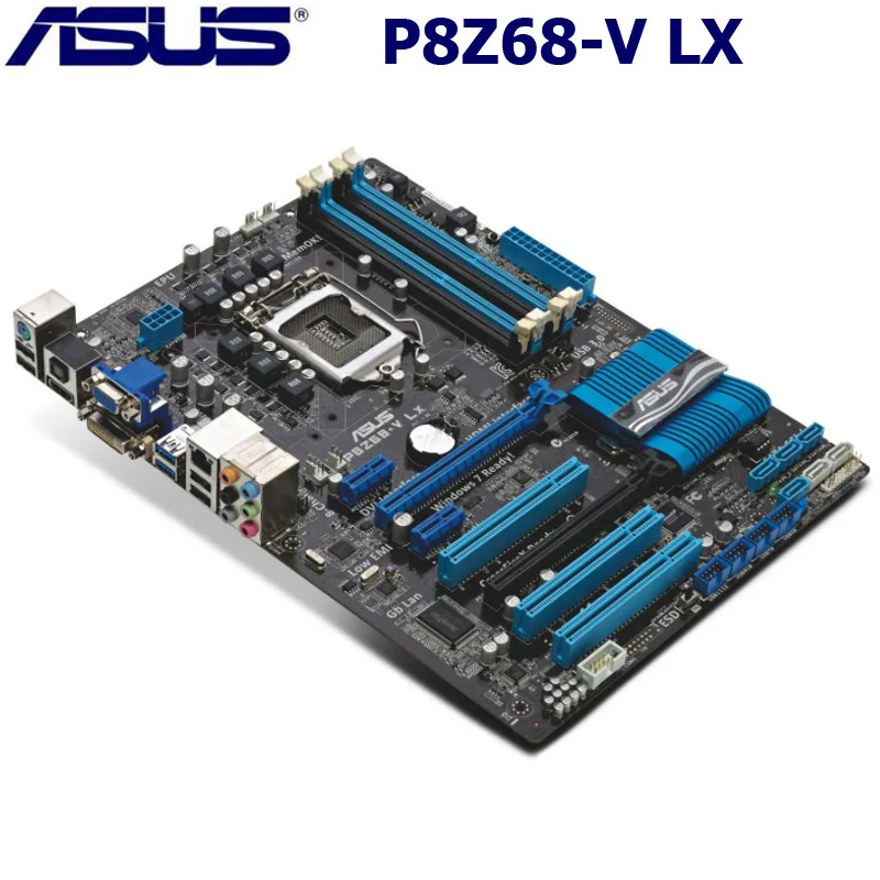 LGA 1155 Asus P8Z68-V LX материнская плата DDR3 Intel Z68 32 Гб процессор Core i7/Core i5/Core i3 PCI-E 2,0 настольный компьютер
