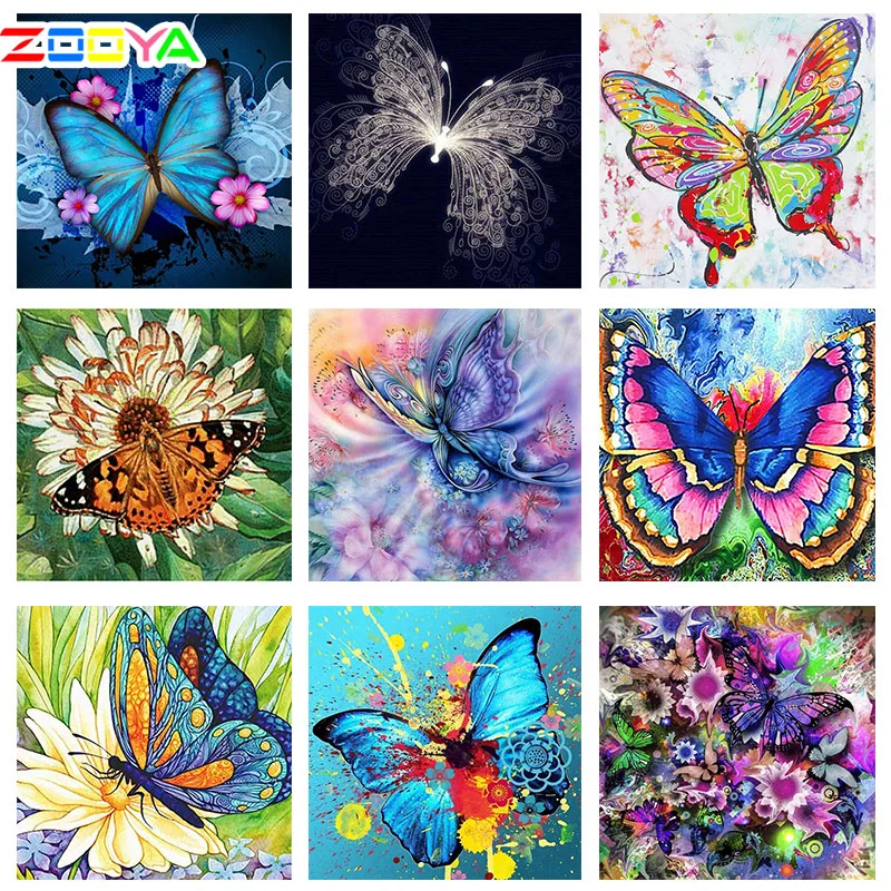 Алмазная 5D картина с бабочками цветами животными Новое поступление Набор для