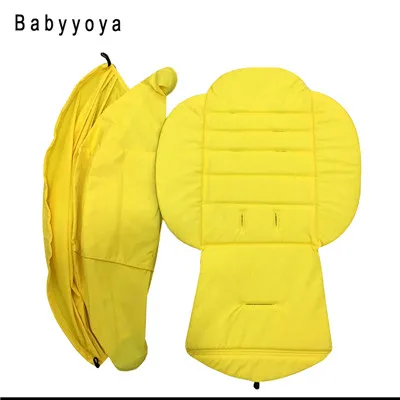 yellow Коляска капюшон и наматрасник козырек карман на молнии козырек от солнца крышка сиденье Подушка Мат для Детское yoya 175 коляска трон - Цвет: yellow
