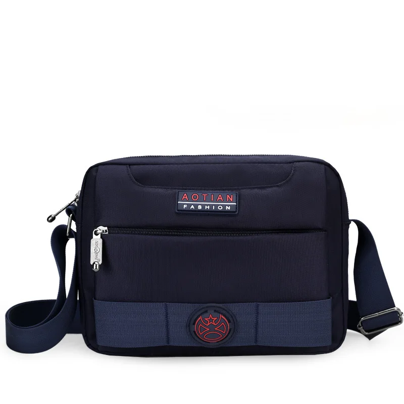 

Casual Waterproof Nylon Cloth MEN'S Single-shoulder Bag Lightweight Trend Travel Commuter Bag Versatile Shoulder Handheld Travel