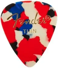 Классические целлулоидные гитарные медиаторы Fender 351 конфетти продажа по 1