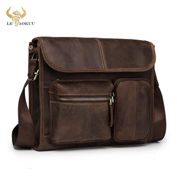 

Quality Leather Male Designer Casual Messenger Crossbody bag Fashion Tablets Pad Mochila Satchel University School Book bag 202