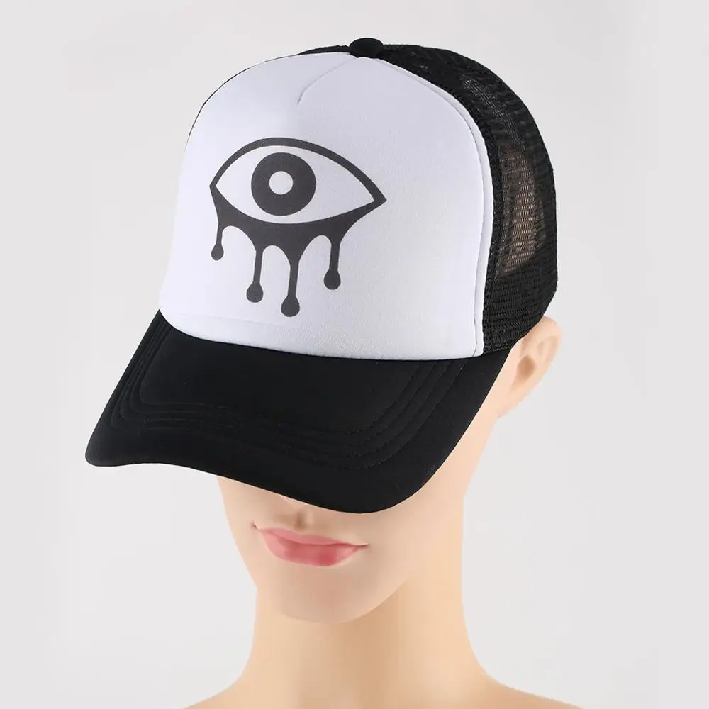 

Halloween Hats Black Eye Pattern Baseball Caps for Woman Man Outdoor Sport Running Hats Fashion Adjustable Cotton Mesh Hat Gorra