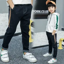 Новинка года; сезон весна-осень; мужские хлопковые универсальные ковбойские брюки с потертостями для больших мальчиков